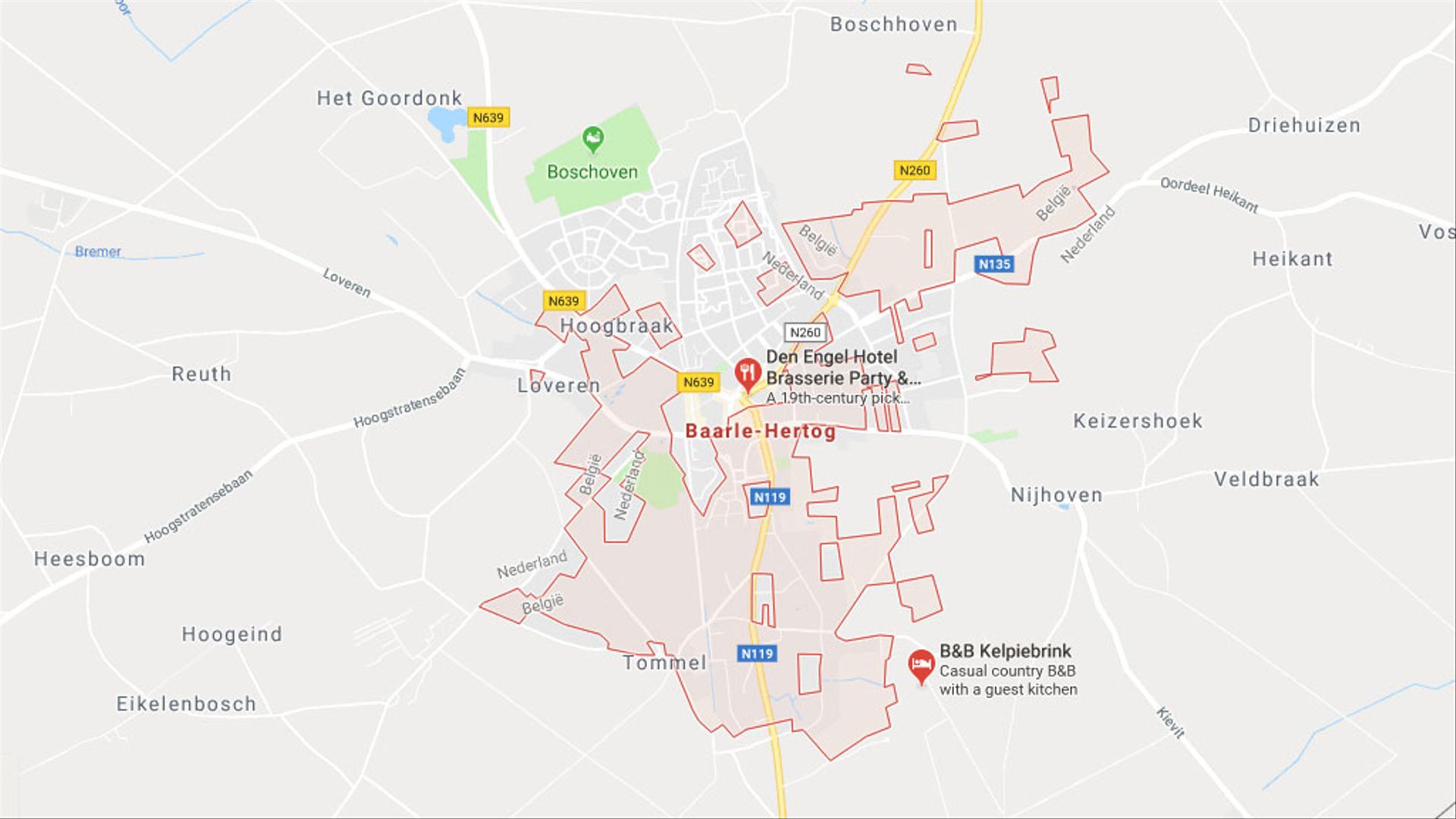 比利时飞地地图