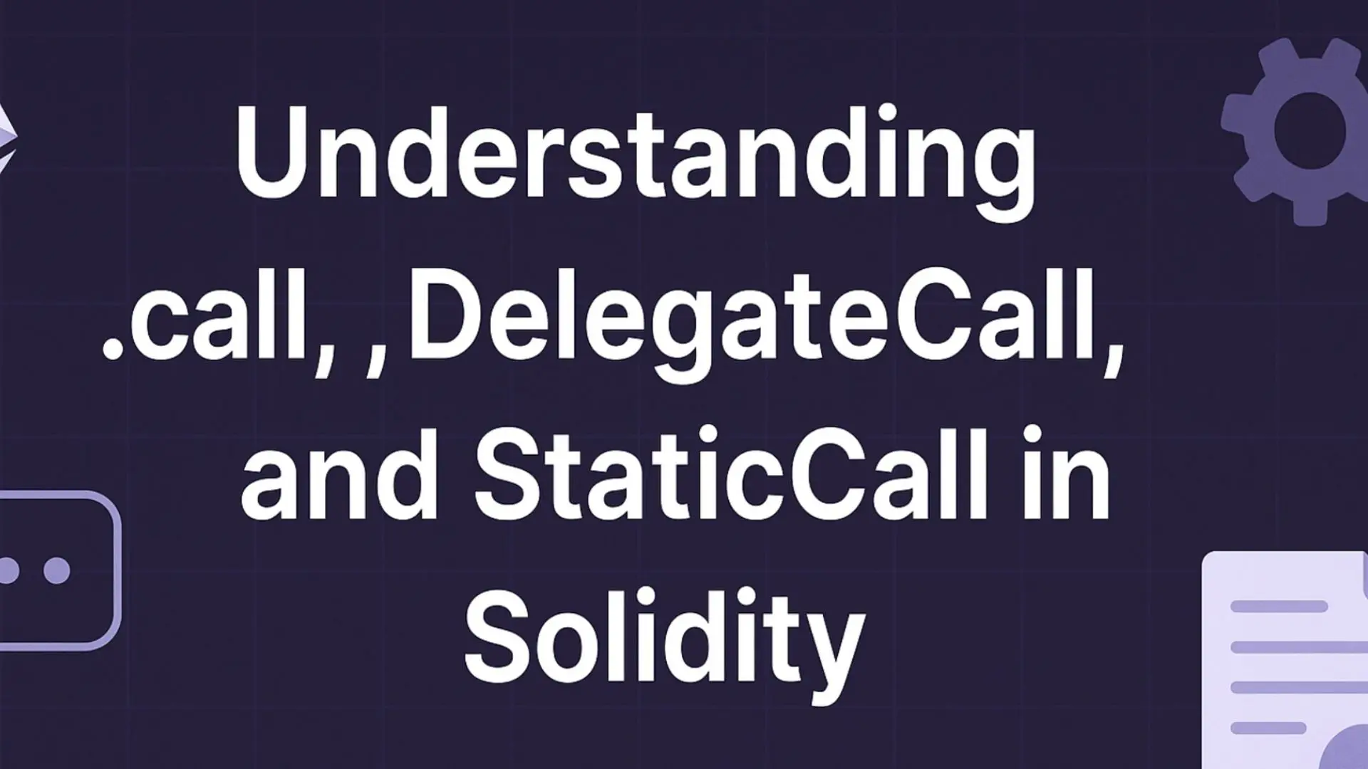 5 different ways of calling contracts